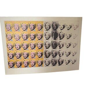Andy Warhol Marilyn Monroe Diptych‎ Reproduction Print Exhibition Pamphlet 2001